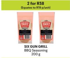 SIX GUN GRILL BBQ Seasoning 200 g