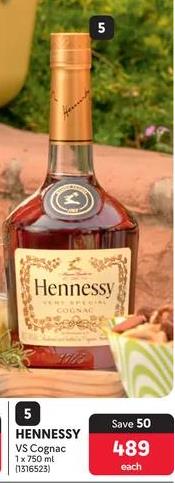 Hennessy VS Cognac 750ml