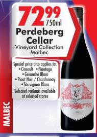 Perdeberg Cellar Vineyard Collection Malbec 750 ml