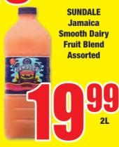 Sundale Jamaica Smooth Dairy Fruit Blend Assorted 2 Ltr