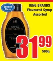 KING BRANDS Flavoured Syrup Assorted 500 Gm