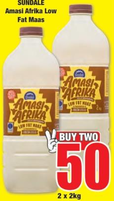 Amasi Afrika Low Fat Maas 2x2 Kg