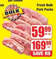 Fresh Bulk Pork Packs