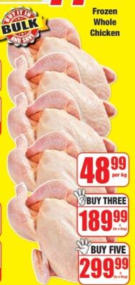 Frozen Whole Chicken