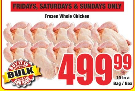 Frozen Whole Chicken