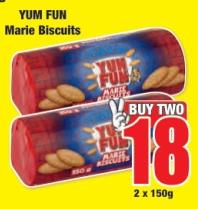 YUM FUN Marie Biscuits