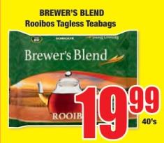 Brewer's Blend Rooibos Tagless Teabags 40's