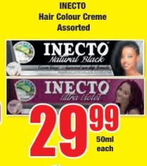 INECTO Hair Colour Creme Assorted 50 Ml