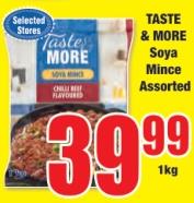 TASTE & MORE Soya Mince Assorted 1kg