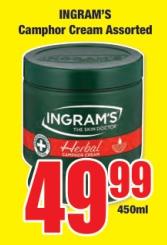 Ingram's Camphor Cream Assorted 450ml