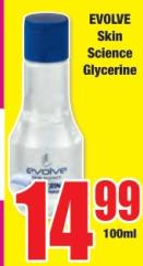 EVOLVE Skin Science Glycerine 100ml