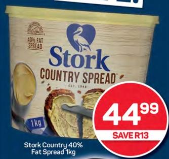 Stork Country 40% Fat Spread