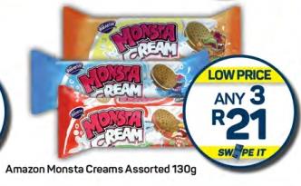 Any 3 Amazon Monsta Creams Assorted 130g