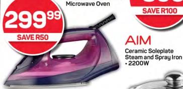 Aim Ceramic Soleplate Steam And Spray Iron