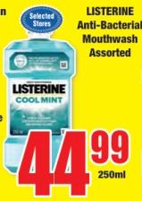 LISTERINE Anti-Bacterial Mouthwash Assorted