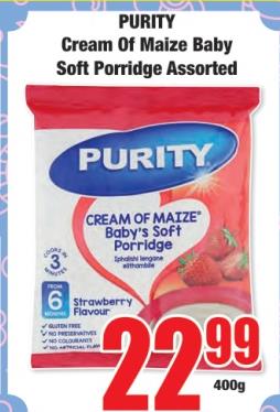 SE. Si Cream Of Maize Baby Soft Porridge Assorted