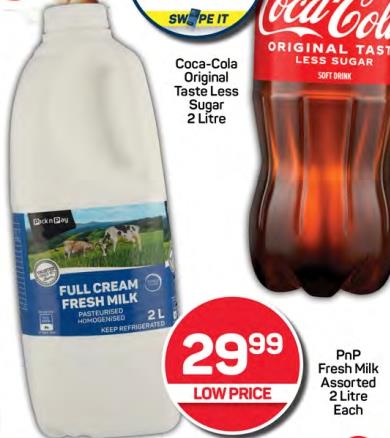 PnP Fresh Milk Assorted 2ltr