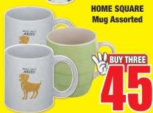 HOME SQUARE Mug Assorted