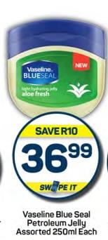 Vaseline Blue Seal Petroleum Jelly Assorted 250ml