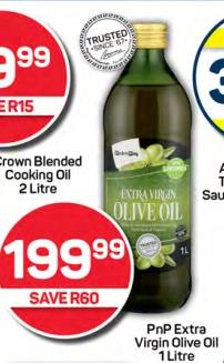 Crown Blended Cooking Oil 1 LTR