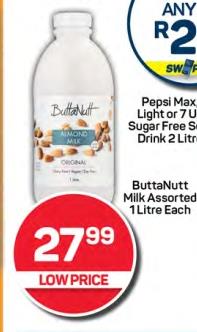 ButtaNut milk assorted 1Ltr each 