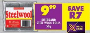 Ritebrand  Steel wool roll 50gm