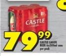 CASTLE LAGER BEER