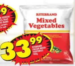 Ritebrand Mixed Vegetables 900g