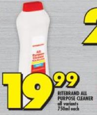 Ritebrand All Purpose Cleaner 750ml