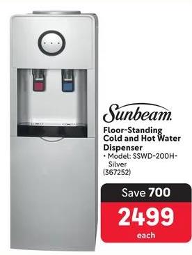 Sunbeam Floor-Standing Cold and Hot Water Dispenser