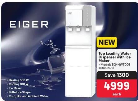 Eiger Top Loading Water Dispenser with Ice Maker