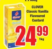 CLOVER Classic Vanilla Flavoured Custard