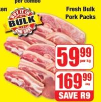 Fresh Bulk Pork Packs 