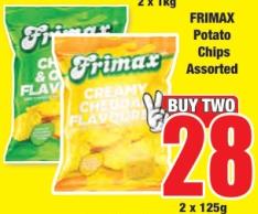 FRIMAX Potato Chips Assorted 2x125 gm 