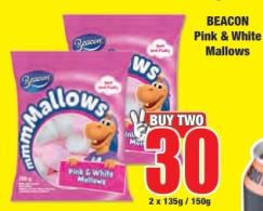 BEACON Pink & White Mallows 2x135 gm /150 gm 