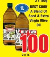 BEST COOK AL BLEND OF SEED & EXTRA VIRIN OFFIVE OIL 2X1 KG