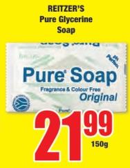 REITZER'S Pure Glycerine Soap 150 gm 