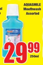 AQUASMILE Mouthwash Assorted