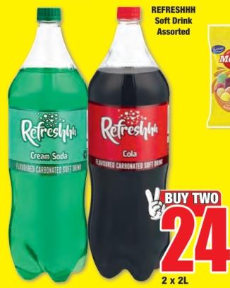 REFRESHHH Soft Drink Assorted 2x2Ltr