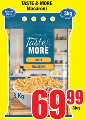 Taste & More Macaroni 3KG