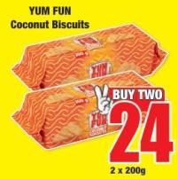 YUM FUN Coconut Biscuits