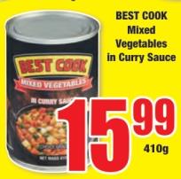 BEST COOK Mixed Vegetables in Curry Sauce 410GM