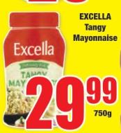 Excella Tangy Mayonnaise 750G