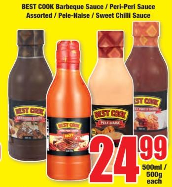 Assorted / Pele-Naise / Sweet Chilli Sauce, 500ml each