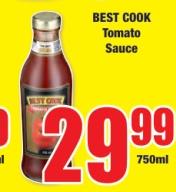 BEST COOK Tomato Sauce 750ML