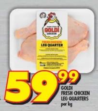 GOLDI FRESH CHICKEN LEG QUARTERS per kg