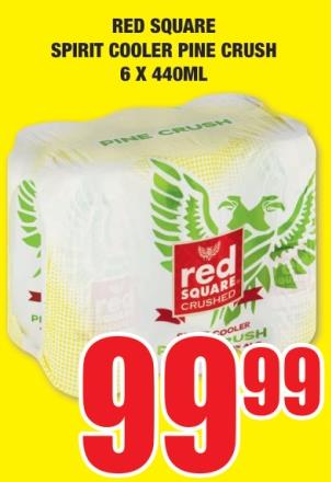 RED SQUARE SPIRIT COOLER PINE CRUSH 6x440 ml 