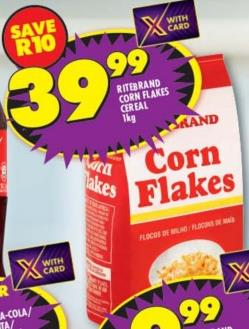 Riterbrand Corn Flakes Cereal 1kg