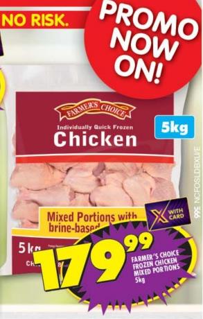 Farmer's Choice  Frozen Chicken Mixed Portions 5kg