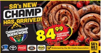 Championship Boerewors Per Kg